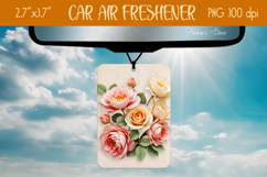 3d Floral Air Freshener Car| Car air freshin sublimating png Product Image 1