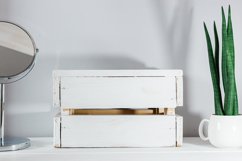 modern desk in white tones Mockup | Product Image 1