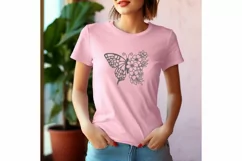 Flower Butterfly Svg, Butterfly Flower Svg, Butterfly Svg Product Image 3