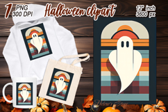 Cute Halloween ghost clipart | Abstract shirt designs png Product Image 1
