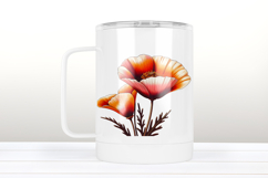 Poppy Wild flower clipart | Vintage Summer flower graphics Product Image 3