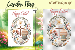 Easter Garden Flag Sublimation |Religious sublimation design Product Image 1