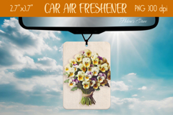 3d Floral Air Freshener Car| Car air freshin sublimating png Product Image 1