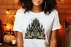 Halloween haunted house clipart | Abstract shirt designs png Product Image 3