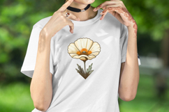 Bindweed wildflower clipart | Vintage Summer flower graphics Product Image 2