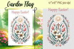 Easter Garden Flag Sublimation |Religious sublimation design Product Image 1