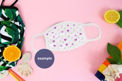 White Face Mask Tropical Mockup PSD, Summer mask Mockup PSD Product Image 2
