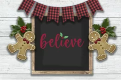 Believe Christmas SVG - PNG, DXF, SVG, EPS, Cut File Product Image 6