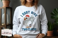 I Don’t Give Two Clucks | Funny Sublimation Design | Png Product Image 2