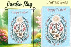 Easter Garden Flag Sublimation |Religious sublimation design Product Image 1