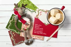 Festive Blank Greeting Cards Set of 12 PNG files Product Image 3