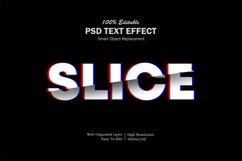 Slice anaglyph 3d Color Editable PSD Text Effect Product Image 1