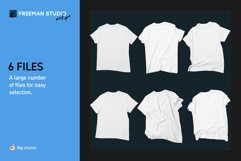 Men&#039;s U-Neck T-Shirt Mock-Up Set Product Image 2
