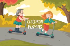 CHILDREN PLAYING - Vector Illustration Product Image 1