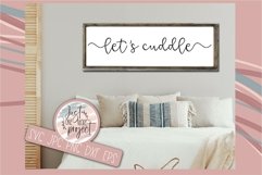Lets Cuddle svg, Master bedroom decor, Modern Farmhouse svg, Product Image 1