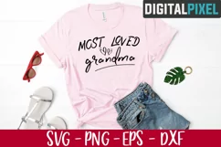 Most Loved Grandma Svg, Grandmother Svg, Grandma Loved Svg Product Image 2