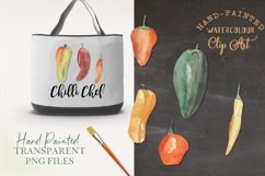 Chilli Watercolors Clipart Elements Spicy Food Hot Product Image 3
