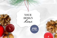 Christmas Benelux Ornament Mockup PSD, Sublimation Mockup Product Image 1
