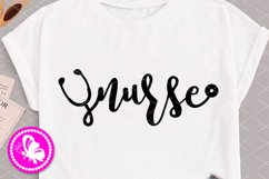 Nurse clipart Nursery svg Phonendoscope sign Cricut Dxf Eps Product Image 1