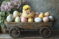 Easter Chick Background Mockup, Spring Background PNG Product Image 1