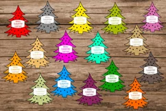 Christmas Trees with Face Masks Clipart- COVID Christmas Product Image 3
