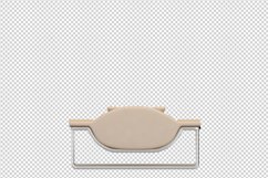 Isometric Arm Chair 3D isolated render Product Image 1