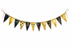 Festive Graduation Bunting Banner Clipart Product Image 1