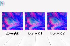 Blue Abstract Sublimation Skinny Tumbler Wrap Bundle Product Image 10