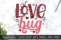 Love Bug SVG Valentines Day Baby Kids V-Day Lovebug Product Image 3