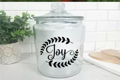 Christmas SVG Cut File - Joy SVG File - Christmas Ornament Product Image 9
