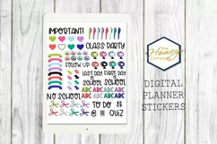 Back to School Digital Planner Stickers PNG Pre-cropped Product Image 2