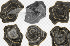 Watercolor Black Agate Clipart Product Image 4