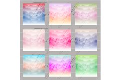 18 fairy ombre magical unicorn cloud digital papers Product Image 3