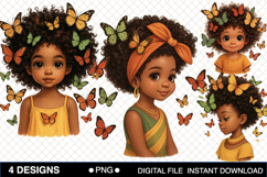 Little Girl Juneteenth Clipart,Black Girl Magic Juneteenth P Product Image 1