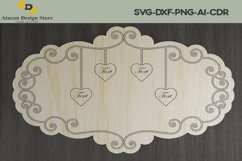 Family Names Keepsake Sign / Personalise Family Members 274 Product Image 5