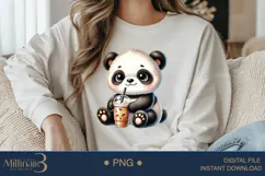 Coffee Lovers Animals PNG | Cute Animal PNG with Coffee Product Image 3