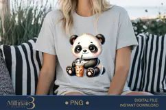 Coffee Lovers Animals PNG | Cute Animal PNG with Coffee Product Image 5