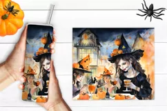 Halloween tumbler wrap designs |Tumbler png| Kids Halloween Product Image 6