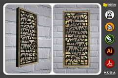 3D Led Wall Decor SVG, Wall Night Light DXF, Glowforge Laser Product Image 5