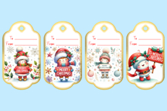 Printable Christmas Gift Tags with Merry Christmas sign Product Image 2
