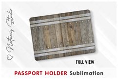 Wooden Barrel pattern - Passport Holder sublimation. Product Image 2