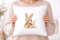 Mom &amp; Baby Bunny Crochet PNG Product Image 5