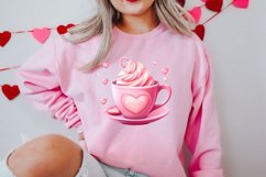 Valentine Coffee Cup Sublimation Clipart Bundle Product Image 7