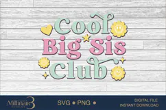 Siblings Day Svg,Cool Big Sis Club Svg, Big Cousin Shirt, Product Image 5