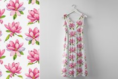 Pink Magnolia Watercolor Pattern Set Product Image 5