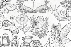 60 Procreate Stamp Brushes, Cottagecore Fairycore Goblincore Product Image 5