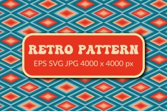 Retro pattern with triangles | Vintage geometrical pattern Product Image 1