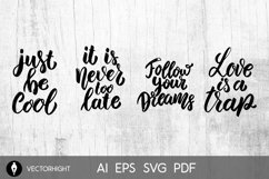 Set of motivation lettering phrases. for postcard, banner Product Image 3
