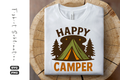 Happy Camper SVG | Camping T-Shirt Design Product Image 1