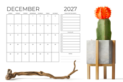 2027 8.5 x 11 Inch Calendar Monthly Planner Product Image 5